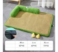 Summer Pet Rattan Cooling Ruttan Nest | Color: Green | Accessory size: Medium (M)