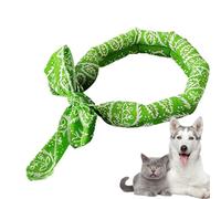 Summer Pet Scarf Bibs - Lightweight Breathable, Twenty Fives Gram Weight, Hundred By Five By Centimeter Size, Reusable Soak Activate Technology | Outdoor Activity Hiking Walking Camping Kitten