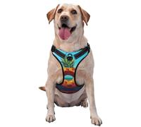 Summer Pineapple Fruit Large Printed pet Traction Vest - Ideal for Dog Walking, Hiking, Daily Travel