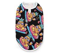 Summer Pineapple Orange Juice Print Pet Clothes T Shirt Pets Clothing Vests Tee Tops Dogs Costume Coat For Dog Cat S