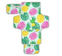 Summer Pineapple Palm Leaf Blue Reusable Diaper Changing Pads with Tissue Pocket Portable Baby Changing pad Infant Travel Station Kit cambiador de pa?ales para Bebes