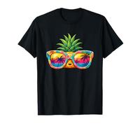Summer Pineapple with Tropical Sunset Shades T-Shirt