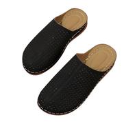 Summer Platform Sandals for Women Beach rthopedic Walking Flip Flops Ladies Outdoor Soft Comfy Plantar Fasciitis Slipper Arch Support Sliders Lightweight Non-Slip (Black, 8.5)