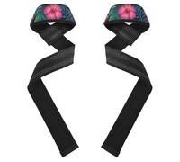 Summer Plumeria Hibiscus Palm Leaf Wrist Wraps and Lifting Straps 26" Anti Slip Deadlift Wrist Straps for Weightlifting, Gym, Deadlift, Workout venda para muneca de la mano