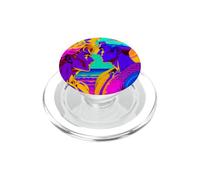 Summer Pride LGBTQ Rainbow Couple Sunset Art Design PopSockets PopGrip for MagSafe