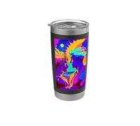 Summer Pride LGBTQ Rainbow Couple Sunset Art Design Stainless Steel Insulated Tumbler