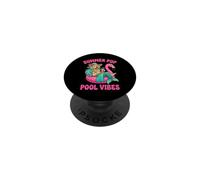 Summer Pup Pool Vibes Retriever Mermaid PopSockets Adhesive PopGrip