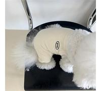 Summer Puppy Cute Pet Four-leg Pants Teddy Bichon Pomeranian Overalls Small Dog Clothes Cool Summer Small Dog Clothing(White,S)