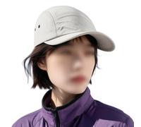 Summer Quick Dry 5 Panel Hat, Plaid Soft Brim Baseball Cap,