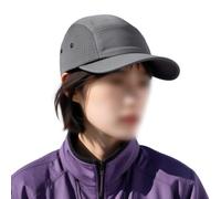 Summer Quick Dry 5 Panel Hat, Plaid Soft Brim Baseball Cap,