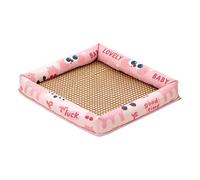 Summer Rattan Pet Cooling Nest Bordered Cool Sleeping Bed Mat for Dogs Cats