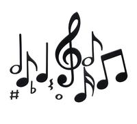 Summer-Ray 118pcs Felt Musical Note & Symbol Cutouts - 2mm Thick Polyester Felt Music Shapes for Crafts, Room Décor & DIY Wall Art