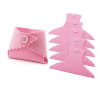 Summer-Ray 24pcs Mini Felt Diaper Baby Shower Favour Bags (Pink)