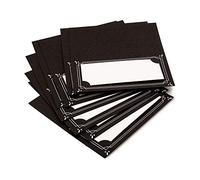 Summer-Ray 48 Double Layer Black & White Wedding Modern Place Cards Escort Cards Seating Cards