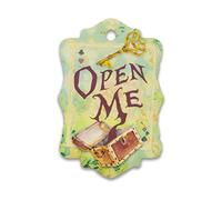 Summer-Ray 50pcs Alice in the Wonderland Theme Gift Tags Favour Tags (Open Me)