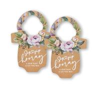 Summer-Ray 50pcs Sip Sip Hooray Baby Onesie Mini Bottle Hang Tags for Baby Shower Favours (Kraft Brown)