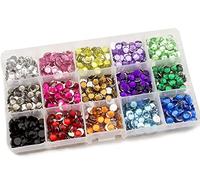 Summer-Ray 7mm Assorted Colour Rhinestones In Storage Box Value Pack (N703)