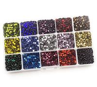 Summer-Ray SS16 4mm Assorted Colour Hot Fix Rhinestones in Storage Box