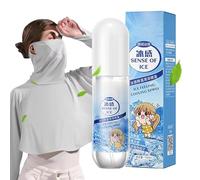 Summer Relief Cool Spray - 100ml Calming Body Mist, Portable Skin Spray | Lightweight Skin with Cooling Agents Ideal for Hot Flashes and Stress Relief Travel, Home, and Outdoor Activities