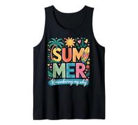 Summer Remembering My Why Beach Vibes Vacation Funny Tank Top