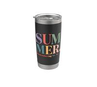 Summer Remembering My Why Funny Teacher Break Stainless Steel Insulated Tumbler