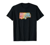 Summer. Remembering My Why. Groovy & Colorful Word Art T-Shirt