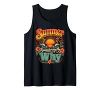 Summer Remembering My Why Inspirational Beach Vacation Retro Tank Top