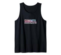 Summer. Remembering My Why. Retro 80s Aesthetic Sign Tank Top