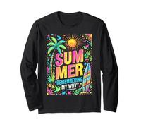 Summer Remembering My WHY Tropical Vibes Long Sleeve T-Shirt