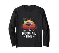 Summer Retro Bar ITS MOCKTAIL TIME Mocktail Party Long Sleeve T-Shirt