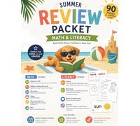 Summer Review Packet: Math & Literacy Workbook for Kids 90 Pages of Fun Learning Activities to Keep Skills Sharp All Summer Long