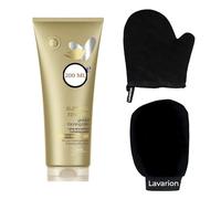 Summer Revived Gradual Tanning Lotion Light to Medium 200ml Bundled With Lavarion Exfoliating Glove & Self Tanning Mitt - Streak-Free Self Tan Set for Smooth, Natural Glow