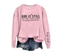 Summer Sales Clearance HUIFUAO God is Still Writing Your Story Stop Trying to Steal the Pen Christian Sweatshirts for Women Plus Size Womens Sweatshirts Funny Pullover Tops Clearance Deals