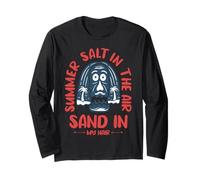 Summer Salt in The Air Beach Womens Long Sleeve T-Shirt