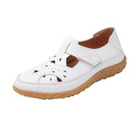 Summer Sandals For Women Women’s Breathable Cutout Flat Sandals For Modern Beach Ready Everyday Wear With Slip On Footbed Design Outdoor Women Classic Fashion Summer (White, 8)