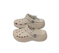 Summer Sandals Summer Fashion Cave Shoes For Women Outdoor Thick Soled Height Increasing Beach Comfort Slippers -Bone White - W8