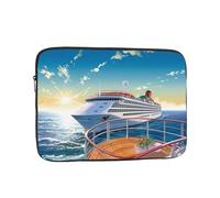 Summer Sea Cruise Laptop Sleeve Bag 10 Inch, Waterproof Shockproof Laptop Case Bag Computer Skin Bags Lightweight Tablet Carrying Case