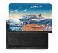 Summer Sea Cruise Passport Holder Vaccine Card Holder Travel Document Organizer Credit Card Organizer for Women/Men