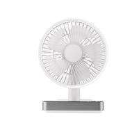 Summer Shake Head Fan Digital Display Reminder USB Convenient Charging Ultra Silent Mini Desktop Fan