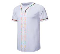 Summer Shirts for Men Uk,Men Spring Summer Top Shirts Beach Hawaii Irregular Print Stitching Stand Casual Short Sleeve Shirt