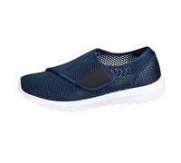 Summer Shoes for Elderly, Men and Women, Lightweight Breathable Mesh, Soft, Non-Slip, for Mom and Dad, Hiking Shoes for Medium and Elderly People Shoes Men's Business Slippers, blue, 8 UK