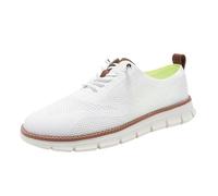 Summer Shoes for Men, Comfort Lightweight Breeze Shoes with Breathable Mesh Upper for Work, Travel & Everyday Walking (White,7)