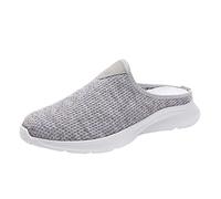 Summer Shoes Women's Clogs & Mules, Closed Front, Orthopaedic Lightweight Breathable Slippers, Slip-On Walking Casual Shoes, Comfortable Mesh Slippers, Sports Shoes, Walking Shoes, gray, 9 UK