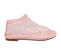 Summer Shoes Women's Flat Sandals for Women, Fishing Net Sandals, Lightweight, Breathable, Gem-Mesh Flats, Comfortable Slip-on Sandals with Low Heel for Walking, Evening Event, pink, 5 UK