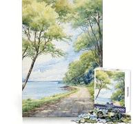 Summer Shoreline Adults Puzzles 1000 Piece Jigsaws Strengthen Memory Quiet Calm Clean Edge Art Collectible 50x75cm