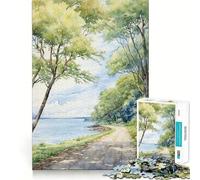 Summer Shoreline Adults Puzzles 1000 Piece Jigsaws Strengthen Memory Quiet Calm Clean Edge Art Collectible 50x75cm