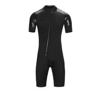 Summer Shorty Wetsuit for Men Women One Piece Swimsuits Adult Short Sleeve 3mm Neoprene Dive Skin- Perfect for Surfing, Swimming & Water Sports 3XL