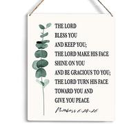 Summer Sign Christian The Lord Bless You And Keep You Christian Blessing Quote Religious Christian Bible Wall Decor Poster Metal Sign 8X12 Inches