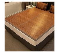 Summer Sleeping Mat Bamboo Cooling Mattress Pad Double-Sided Foldable Cushion Family Camping Sleeping Bag (180x215cm/71x85in) - Ultimate Comfort & Breathability