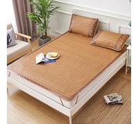 Summer Sleeping Mat, Bamboo Sleeping Mat Foldable Double Sided Cooling Fitted Sheet Multicolor Multiple Sizes(Color G,200 * 220cm)